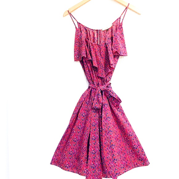 Rebecca Taylor Dresses & Skirts - Rebecca Taylor Silk Floral Spaghetti Strap Dress